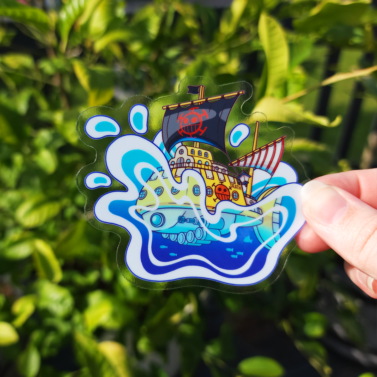 OP Pirate Anime ✦ Clear Die Cut Sticker!
