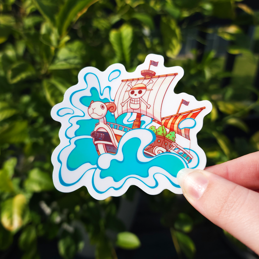 OP Pirate Anime ✦ Clear Die Cut Sticker!