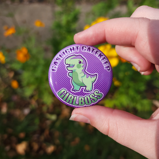 Dinos with Feelings! ✦ Metal Buttons