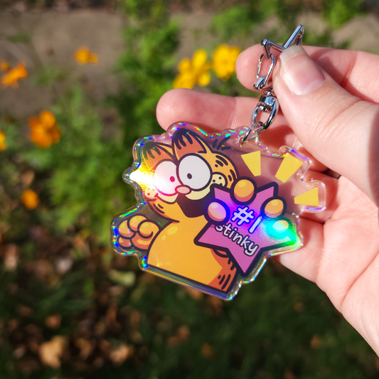 #1 Stinky Garf ✦ Keychain