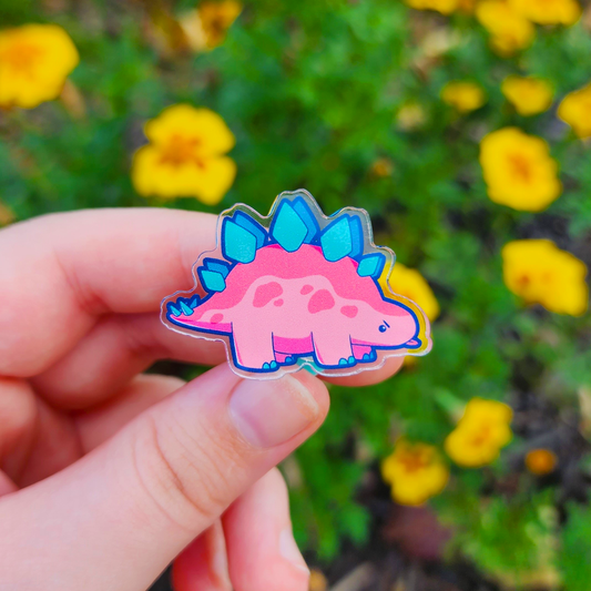 Silly Stego ✦ Acrylic Pin