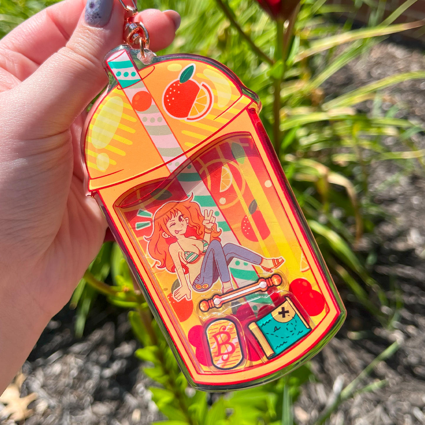 OP Pirate Anime ✦ Acrylic Shaker Keychain