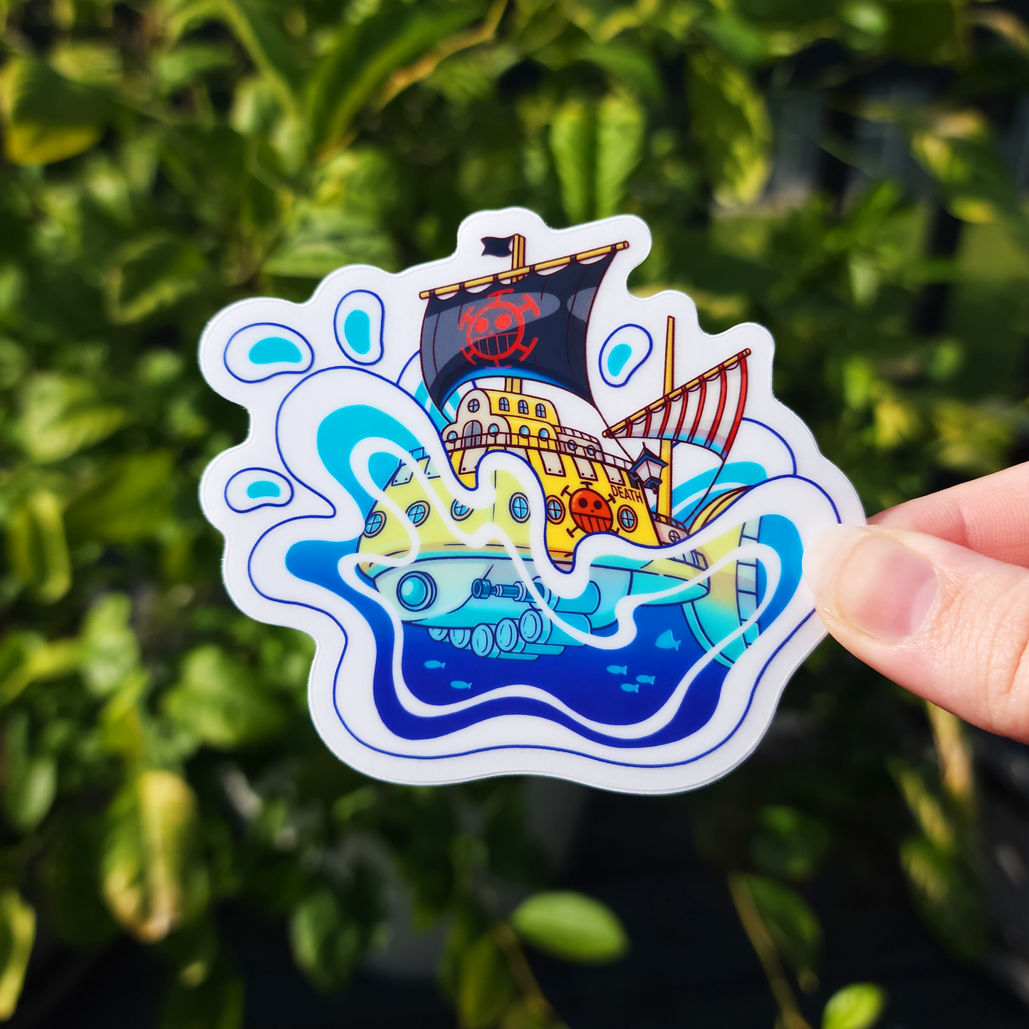 OP Pirate Anime ✦ Clear Die Cut Sticker!