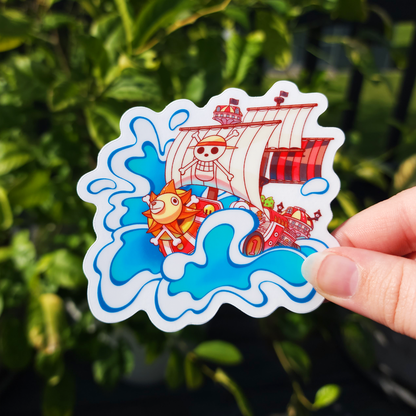 OP Pirate Anime ✦ Clear Die Cut Sticker!