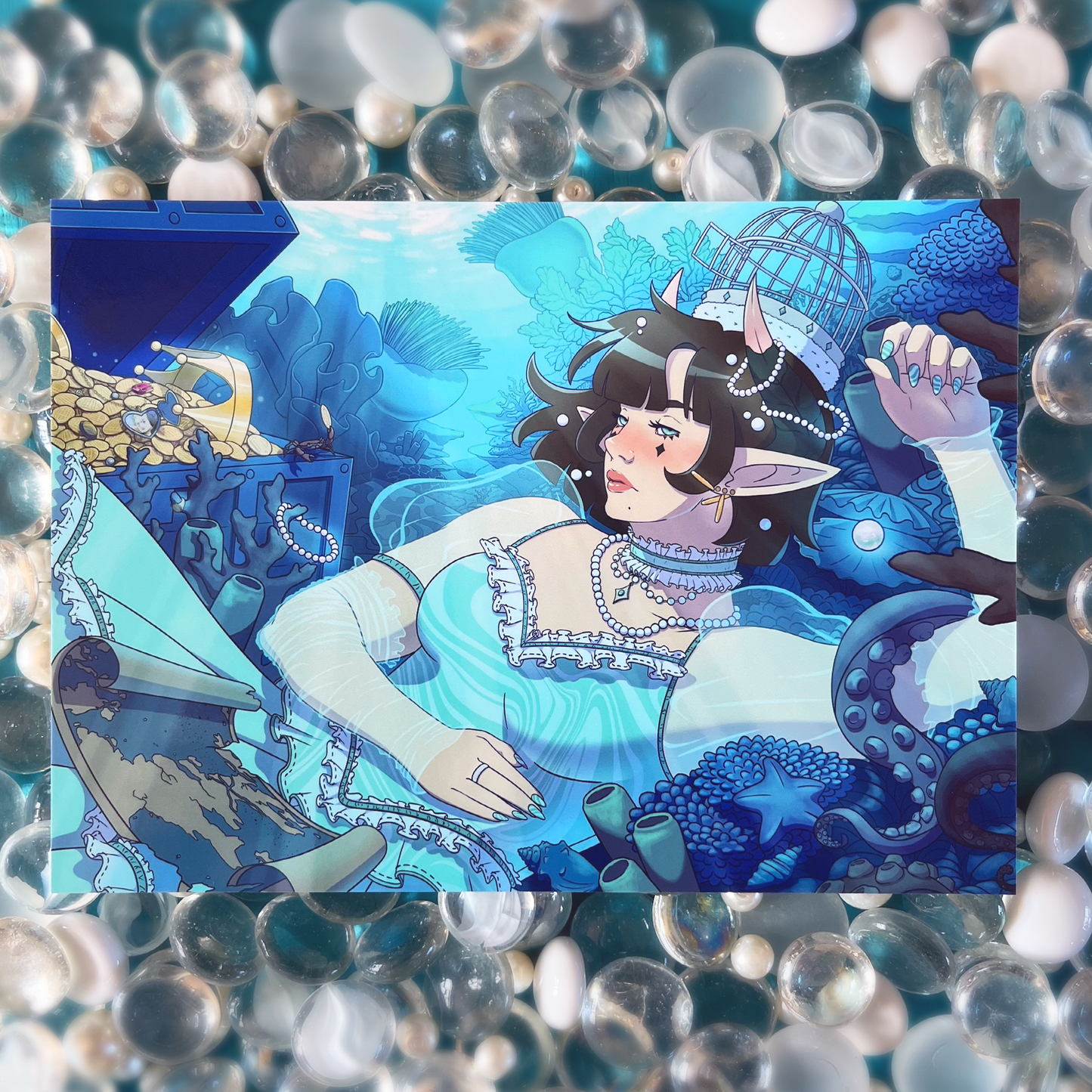 Cage the Ocean ✦ 5x7 Print