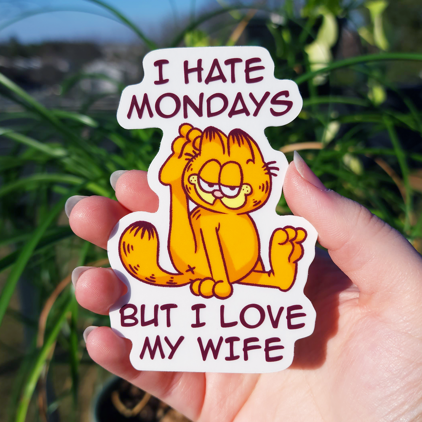 I LOVE MY WIFE ✦ Clear Die Cut Sticker