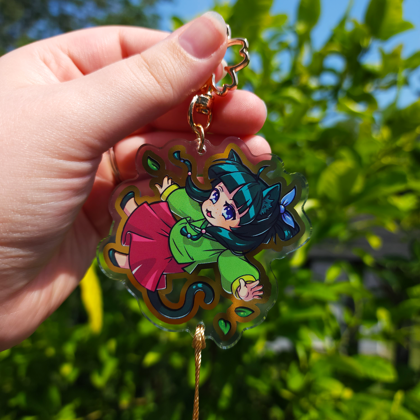 Apothecary Anime ✦ Gold Foil Keychain