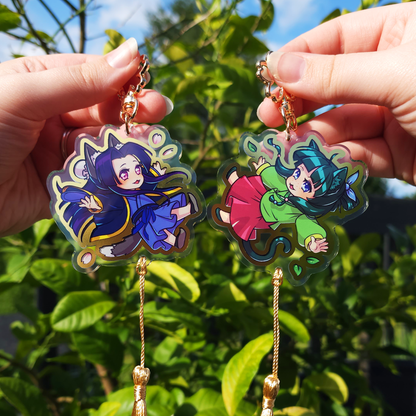Apothecary Anime ✦ Gold Foil Keychain