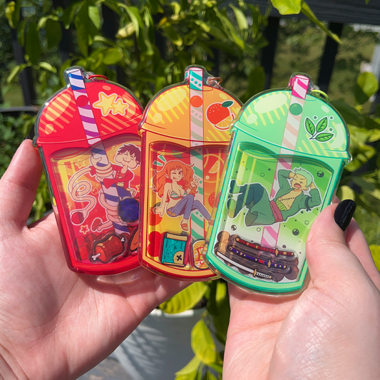 OP Pirate Anime ✦ Acrylic Shaker Keychain