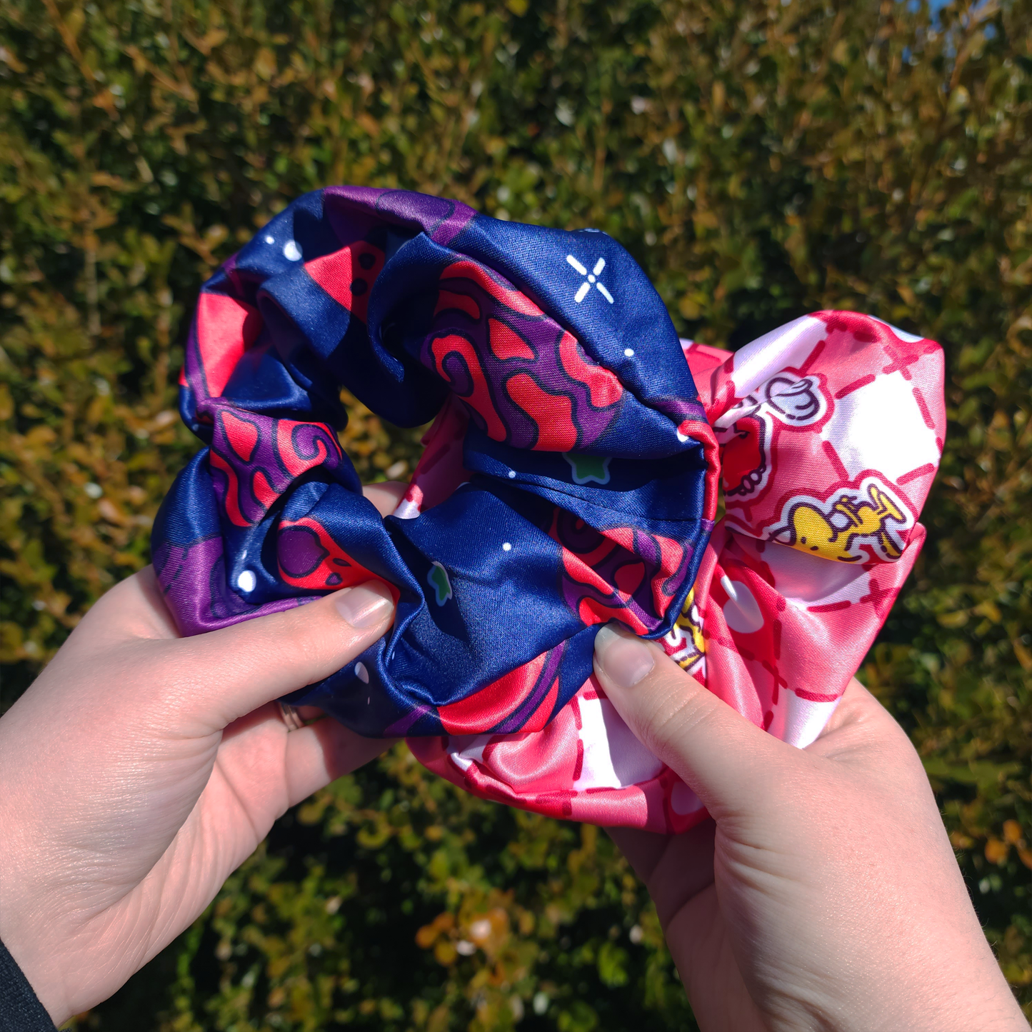Cartoon Peanut Doggie ✦ Large Scrunchy Hair Ties