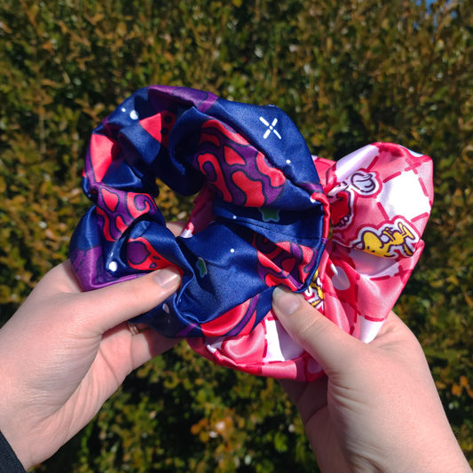 Cartoon Peanut Doggie ✦ Large Scrunchy Hair Ties