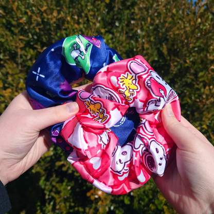 Cartoon Peanut Doggie ✦ Large Scrunchy Hair Ties