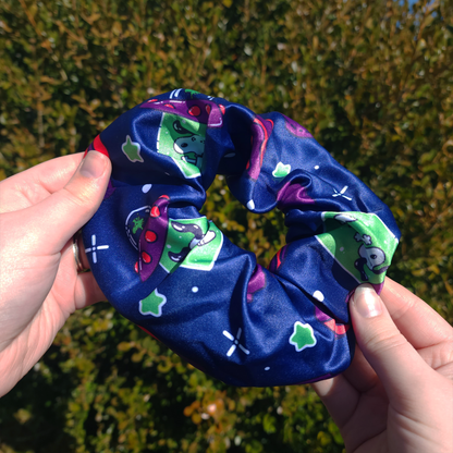 Cartoon Peanut Doggie ✦ Large Scrunchy Hair Ties