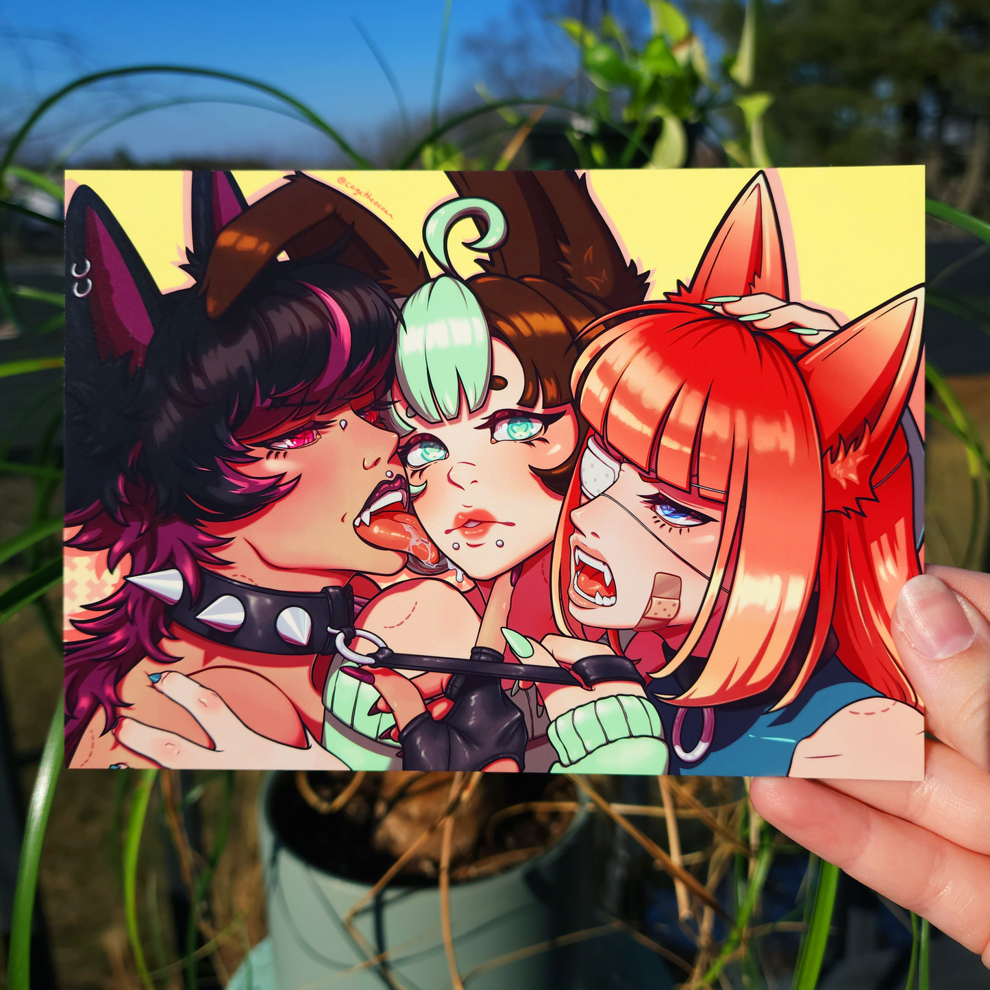 Plum Mint Peach ✦ 5x7 Print